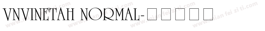 VNVinetaH Normal字体转换